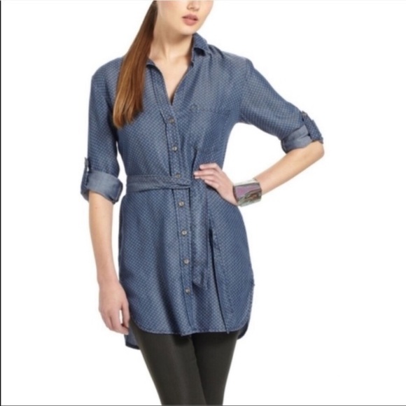 Anthropologie "cloth and stone" denim tunic - Picture 5 of 15